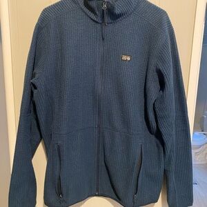 Mountain Hardwear Men’s Full-Zip Knit Sweater Jacket - Deep Blue